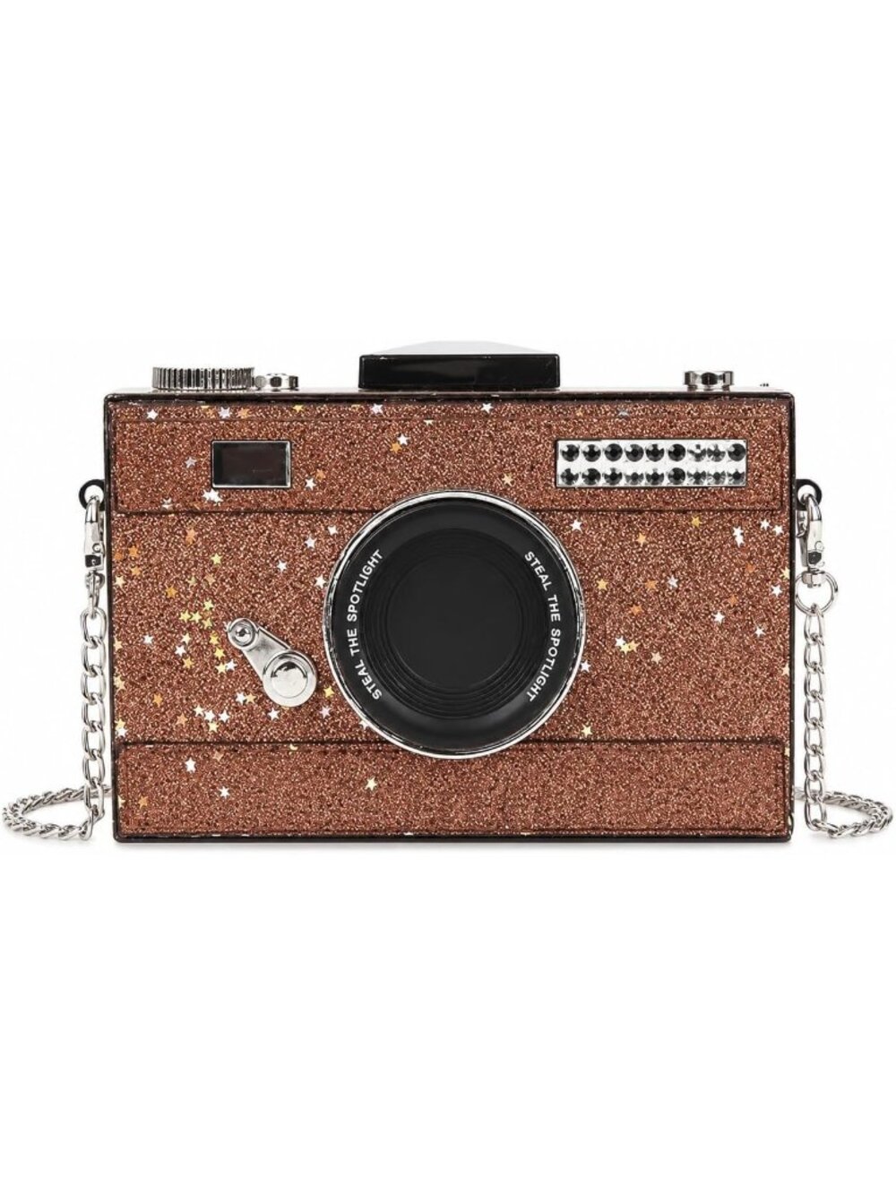 Women's Coffee Camera Shaped Casual Funky Style Shoulder Cross body Vintage Bag
